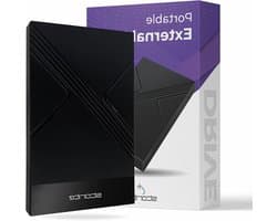 Externe Harde Schijf - Draagbare Opslag - Bestanden Opslaan - Supersnelle Type-C - 500 GB - Zwart