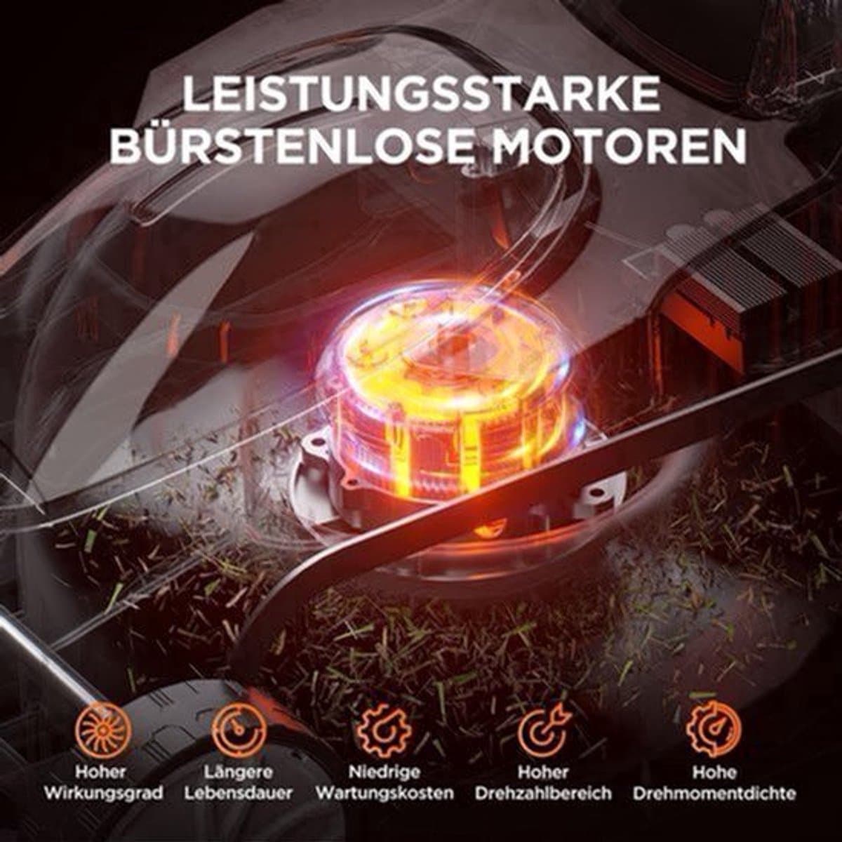 Accu Grasmaaier – Elektrische Grasmaaier – Draadloze Grasmaaier – Tuinmaaier – Gazonsnijder – Borstelloze Motor – 33 cm Maaibreedte, 4,0 Ah Accu, 30L Opvangbak, 25-65 mm Maaihoogte — afbeelding 1