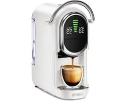 Koffiezetapparaat - Espressomachine - Thuisbarista - 4-in-1 functie - 1.1L tank - Grijs