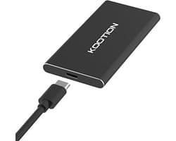 Externe SSD harde schijf 1 TB - Snelle Portable SSD tot 550 MB/s, USB 3.1 Gen2 voor Gaming en Meer