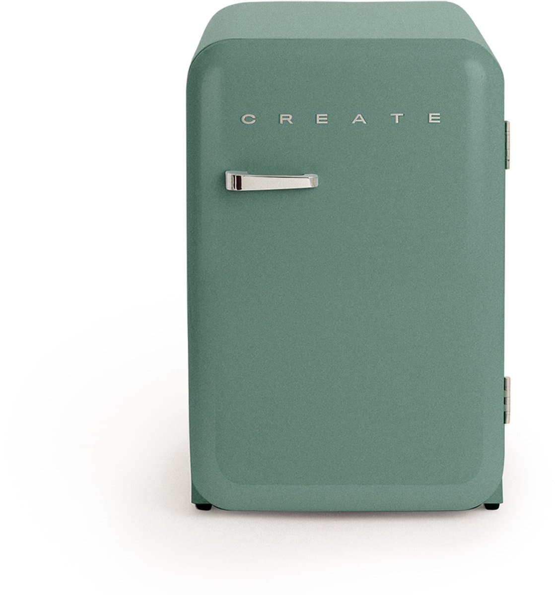 CREATE - Koelkast in retrostijl - Sage - Handvat Zilver - FRIDGE RETRO 107L — afbeelding 1