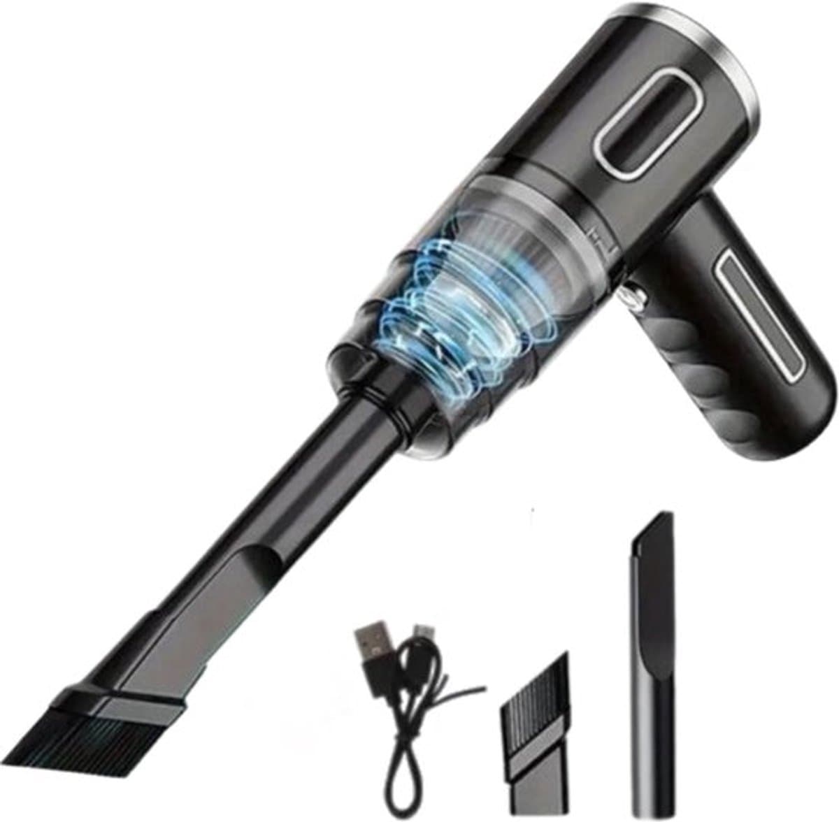 Techlyte® Auto Stofzuiger - Kruimeldief - Voor Auto/Huis/Meubel - Kruimeldief Snoerloos - Cadeau - Auto Stofzuiger Draadloos - Airduster - Stofzuiger Zonder Zak - Compact - 120W - Kleine Stofzuiger - Handstofzuiger - Kruimeldief - Stofzuigers - — afbeelding 1