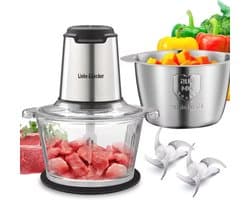 Keukenmachine met Hakmolen en Vleesmolen - 8 Kopjes, 2 Snelheden, 350W - Voor Fruit, Vlees, Groenten en Babyvoeding