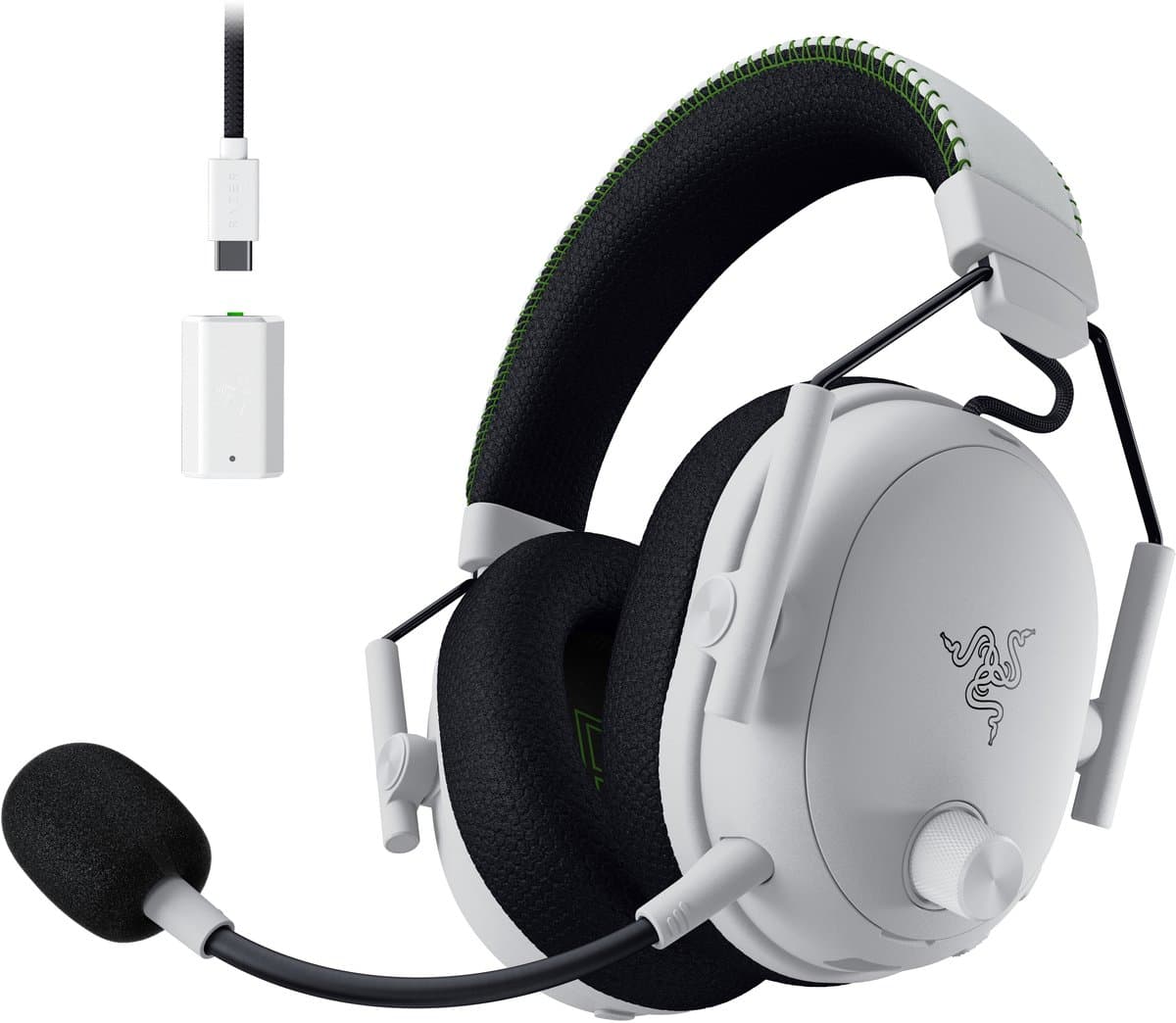 Razer BlackShark V3 Pro - Draadloze Gaming Headset - 7.1 Surround - 2.4 GHz - Xbox Licensed - Wit — afbeelding 1