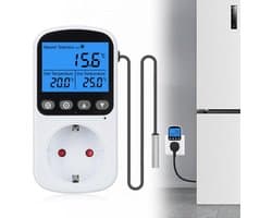 Digitale Temperatuurregelaar met Socket en Timer voor Terrarium, Koeling en Verwarming