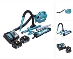 Makita DCL 184 RM accustofzuiger 18 V 54 mbar 0,5 l + 2x accu 4,0 Ah + oplader