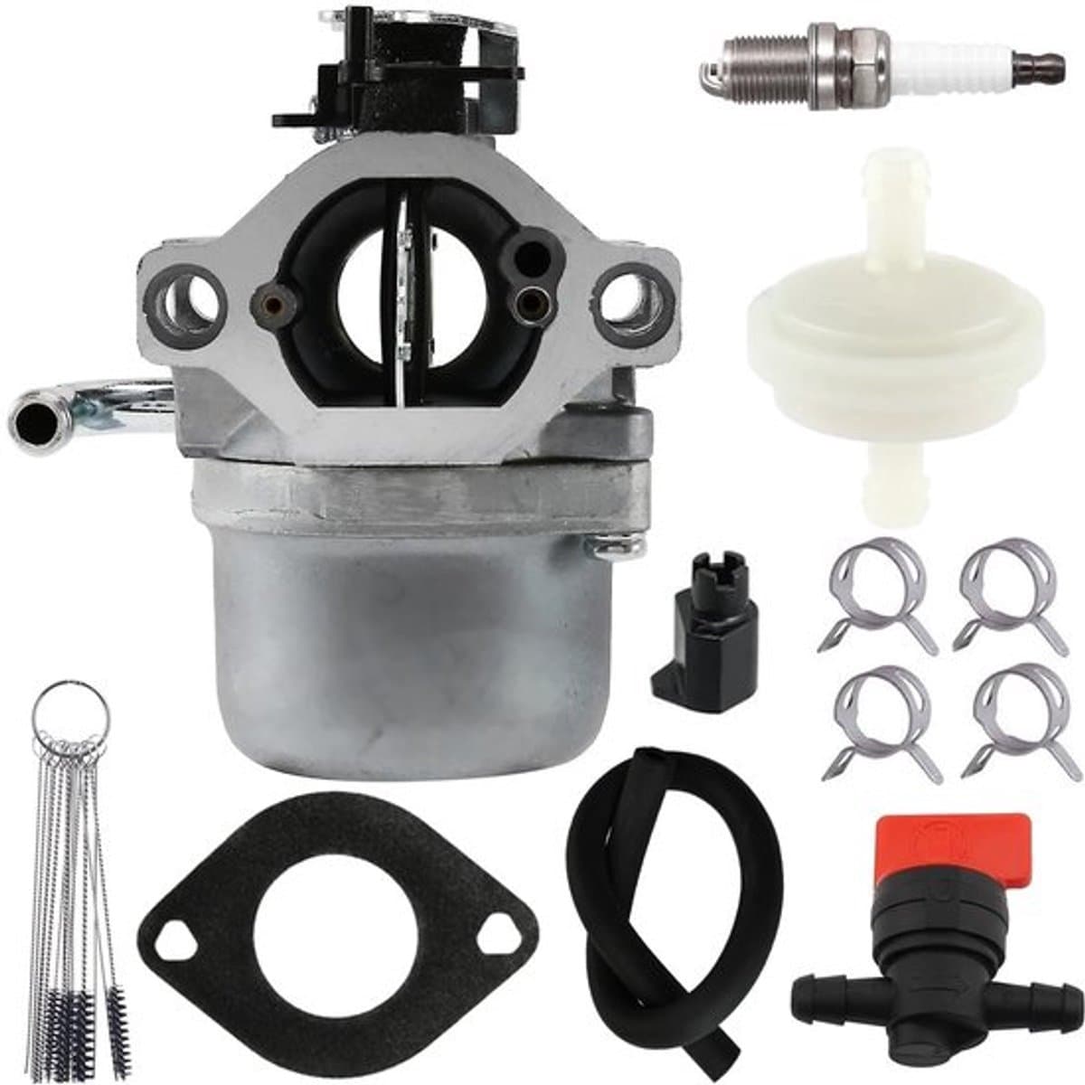 Carburateur Reserveonderdeel - Carburateur Kit - Afdichting - Brandstofslang - Filter - Compatibel met B&S Motoren - Grasmaaier Carburateur — afbeelding 1