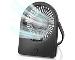 Draagbare USB-bureauventilator met 3 snelheden - Opvouwbare persoonlijke ventilator voor thuis en kantoor