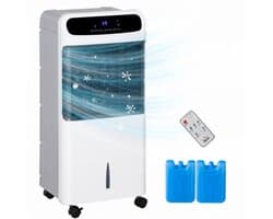 Sogiol® Aircooler - 4-in-1 verdamping sluchtkoeler - Draagbare Airconditioner - 12L Watertank - voor 25-35 m² - met Afstandsbediening & 12-uurs Timer - Wit