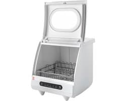 Tafelvaatwasser - Mini vaatwasser - Keuken Gemak - 5 Programma's - 45 x 45 x 38 cm - Wit