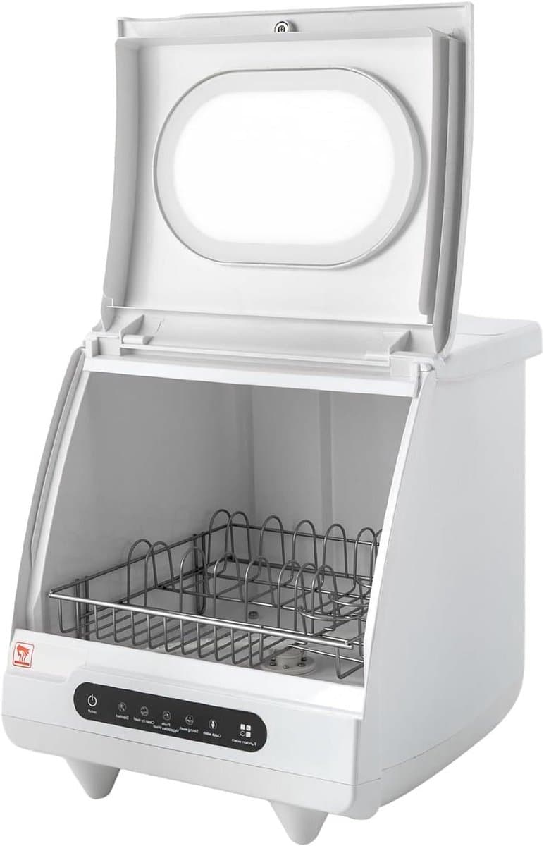 Tafelvaatwasser - Mini vaatwasser - Keuken Gemak - 5 Programma's - 45 x 45 x 38 cm - Wit — afbeelding 1