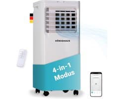 Mobiele Airco - Verkoeler Ventilator - Ruimte Koelen - 4-in-1 Functionaliteit - 7000 BTU - Wit