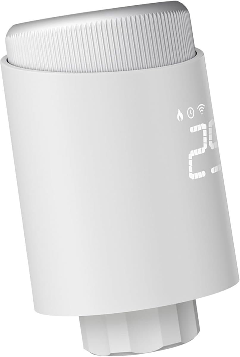 Slimme Thermostaat - Verwarming Regelklep - Energie Besparen - App en Spraakbediening - M30 x 15 Mm - Wit — afbeelding 1