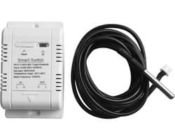 Temperatuurschakelaar Sensor - Slimme Thermostaat - Energie Besparen - APP Controle - 20A - Wit