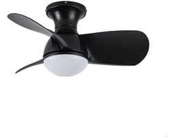 CristalRecord - Plafondventilator Epona Mini Ø 64 cm zwart