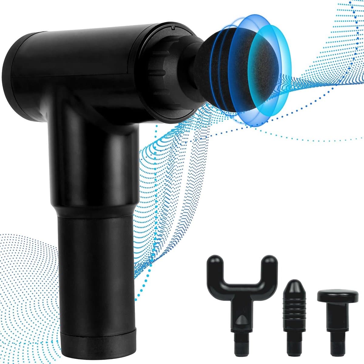 Massage Gun - Spierherstel Apparaat - Spierontspanning - Geluidsarme Motor - 17 x 6.9 x 22 cm - Zwart — afbeelding 1