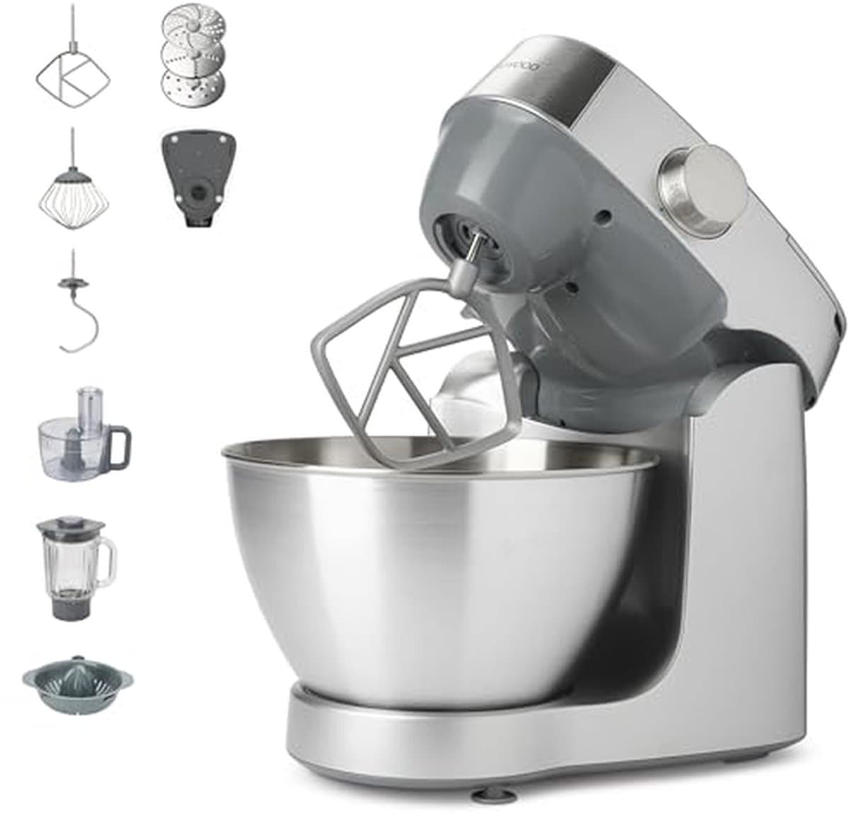 Keukenmachine - Mixer Kom - Bakken en Koken - Inclusief Weegschaal - 4.3L Kom - Zilver — afbeelding 1