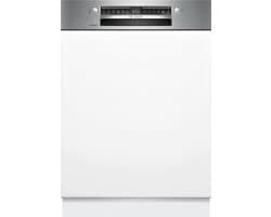 Bosch SMI6ZCS10E - Series 6 - Inbouwvaatwasser - 60 cm - Half integreerbaar - Zeer stil - Energielabel B - PerfectDry met zeolith: perfecte droogresultaten met een laag energieverbruik -Home Connect
