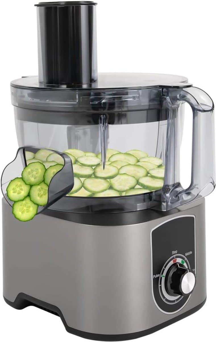 Elektrische Groentesnijder – Voedselprocessor – Keukenmachine – Groentensnijder – Blender – 600W Krachtige Motor – 7 Liter Grote Capaciteit — afbeelding 1