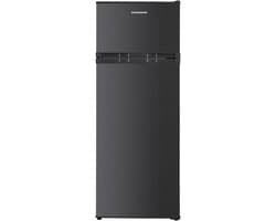Heinner HF-H2206DGE++ Koel-vriescombinatie 206 L – Instelbare Thermostaat – LED-verlichting – Omkeerbare Deur – Vingerafdrukbestendige Afwerking – Antracietgrijs – 5 Jaar Garantie