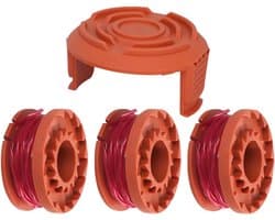 Grasmaaier spoelen 1,65 mm - Nylon 3 m - Hoogwaardige vervangingsspoelen - Geschikt voor Worx WG180/WG163/WG175 - ShopVlot