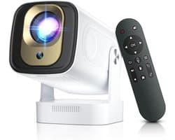 Mini Projector - Draagbaar - WiFi 6 en Bluetooth 5.4 - Full HD 1080p - Voor Thuisgebruik en Buiten