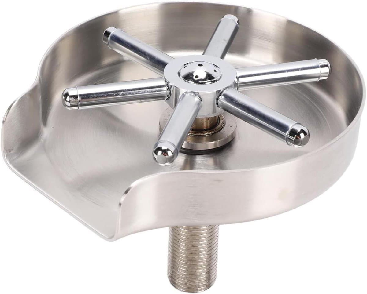 Glazen Spoelmachine - Beker Reiniger - Moeiteloos Afspoelen - Krachtige Jetspray - 115 Mm Opening - Zilverkleurig — afbeelding 1