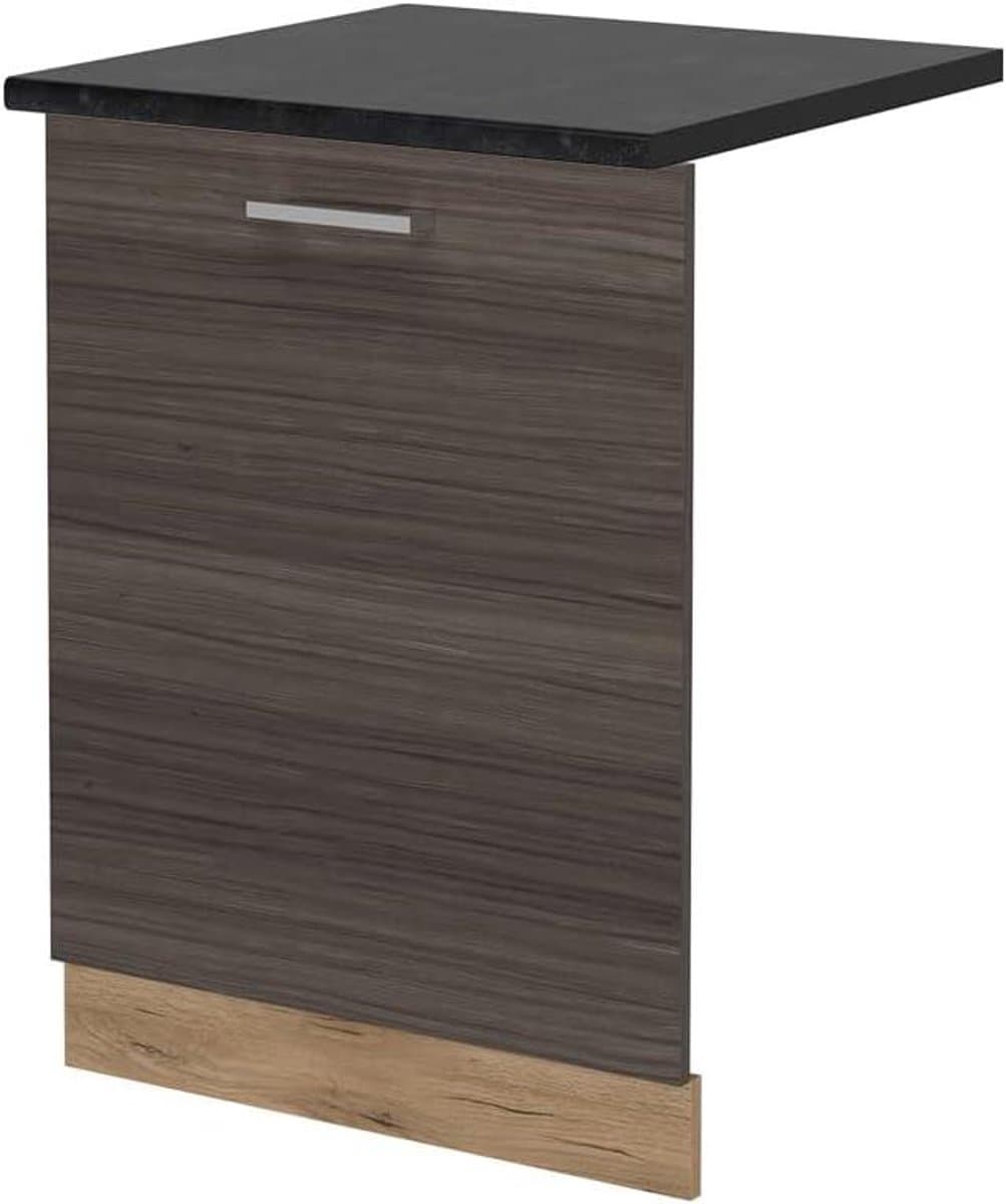 Vaatwasserfrontpaneel - Keukenpaneel - Keuken Integratie - Naadloze Pasvorm - 60 cm - Edelgrijs — afbeelding 1