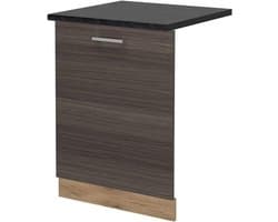 Vaatwasserfrontpaneel - Keukenpaneel - Keuken Integratie - Naadloze Pasvorm - 60 cm - Edelgrijs