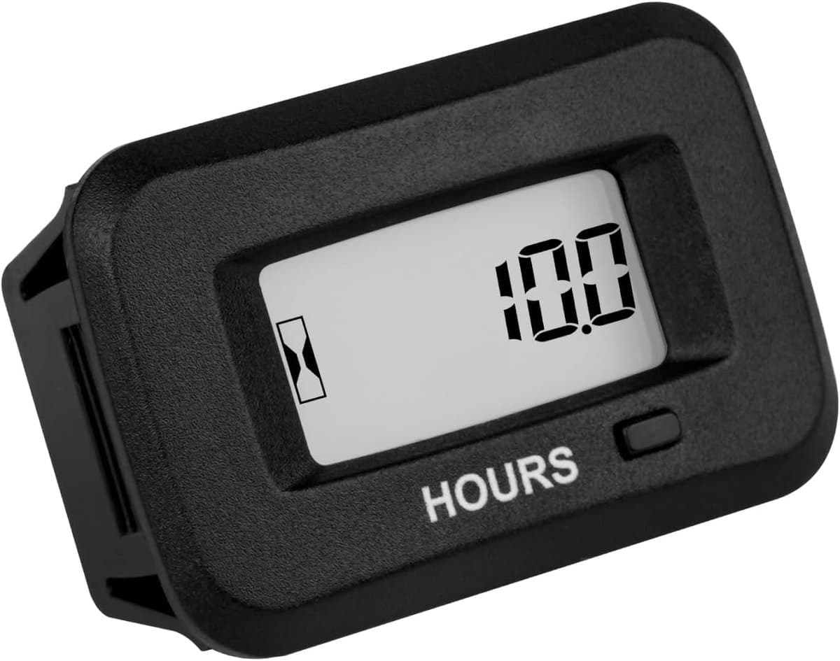 SnelShoppen - Digitale LED Urenmeter voor AC/DC 5-277V, Waterdichte Onderhoudsintervallen, Ideaal voor Grasmaaier, Generator, Luchtcompressor, Motorfi — afbeelding 1