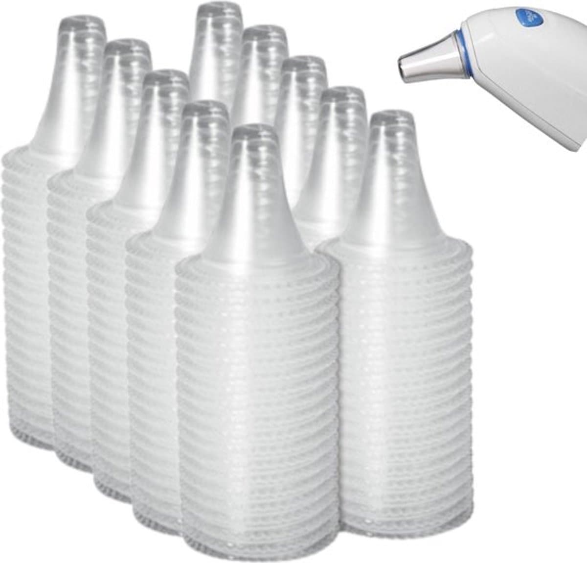 40x Hoesje voor oorthermometer - Beschermkapje oor thermometer - Geschikt voor Braun thermometer - Beschermkapjes - Oorhygiëne - Wegwerp kapjes - Transparant - Jonyx — afbeelding 1