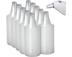 40x Hoesje voor oorthermometer - Beschermkapje oor thermometer - Geschikt voor Braun thermometer - Beschermkapjes - Oorhygiëne - Wegwerp kapjes - Transparant - Jonyx