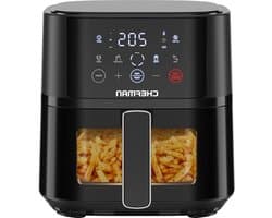 Luchtfriteuse - Airfryer compact - Snelle maaltijden bereiden - Hoge frituurtechnologie - 375 Liter - Zwart