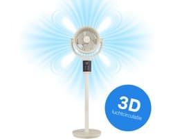 Sinji Ventilator - Fan - Vloerventilator - Ventilator Staand - Statiefventilator - Stil - Afstandsbediening
