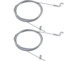 SnelShoppen - 2PCS Grasmaaier Z-kop Gashendel Kabel 2000mm Z-haak Motor Remkabel Tuin Grasmaaier Flexibele Gashendel Kabel Diameter 1.5mm