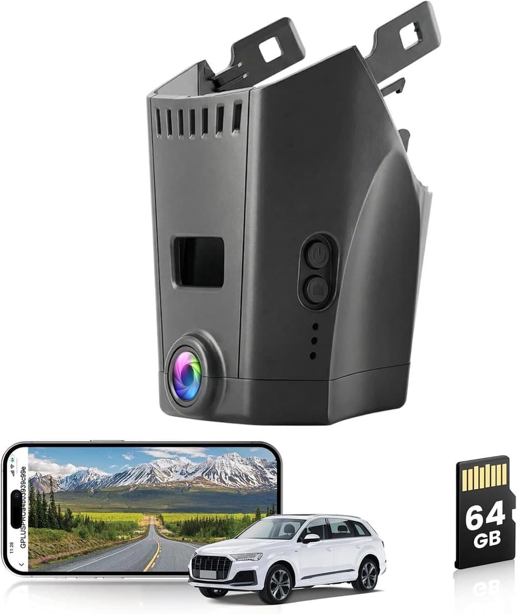 Auto Dashcam - Rijrecorder Camera - Veilige Rit Registratie - 4K Ultra HD Resolutie - 64 GB Opslag - Zwart — afbeelding 1