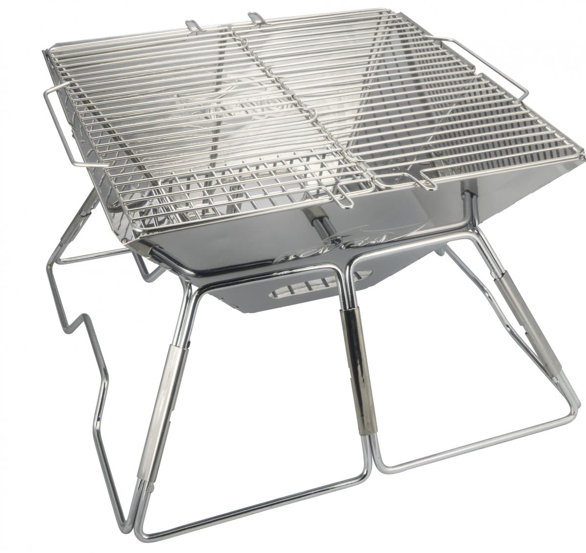 AceCamp BBQ opvouwbaar | stainless steel | small 36 x 34 x 22cm — afbeelding 1