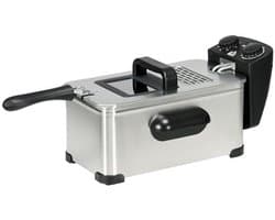 Oliefriteuse 3 L met Instelbare Temperatuur en Timer - Roestvrij Staal