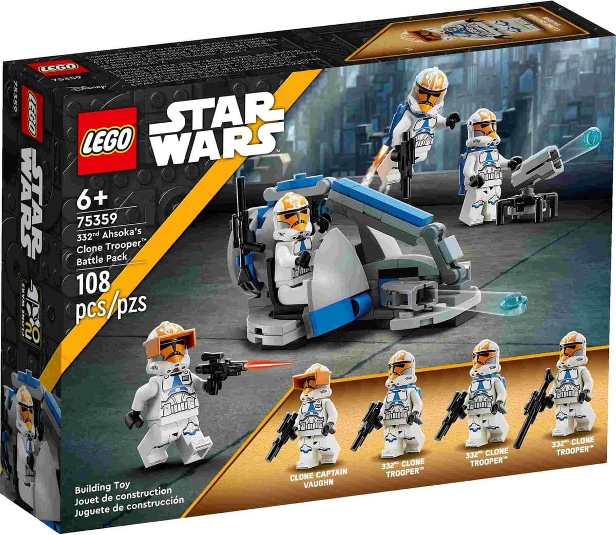 LEGO Star Wars - 332nd Ahsoka's Clone Trooper Battle Pack Constructiespeelgoed — afbeelding 1