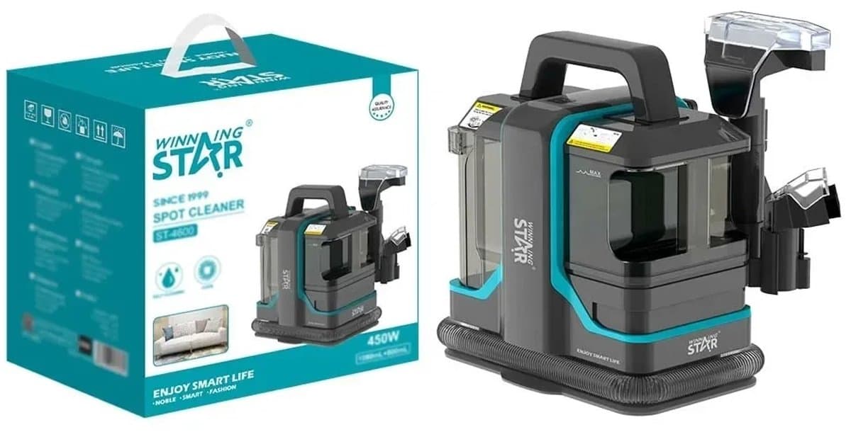 Mookes Spot Cleaner 450W 11kpa Handheld Tapijtreiniger Voor Sofa Gordijn Spray Zuig Geïntegreerde Schoonmaak Machine — afbeelding 1