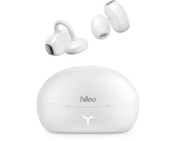 hileo hi85 - Draadloze Oordopjes met Oplaadcase – Wit - Ear clip Air Conduction - Sport - Open-Ear - Bluetooth V6.0 – Draadloze oortjes – Geschikt voor IOS/Android - HD audio