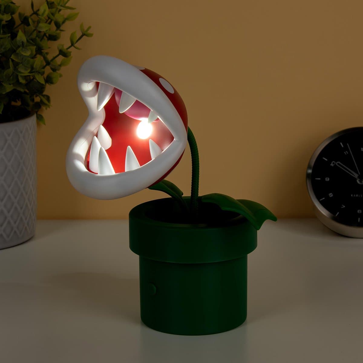 Paladone Super Mario: Mini Piranha Plant Posable Lamp verlichting — afbeelding 1