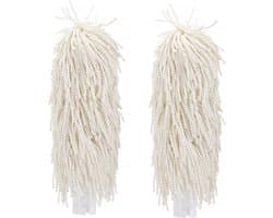 HENDI Borstels voor poleermachine – microvezel – set van 2 – 235x55 mm – wit