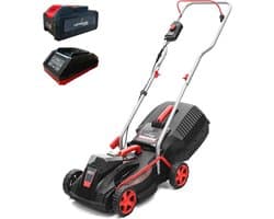 Accu Grasmaaier 40V voor Tuinen tot 250 m² - 32 cm Maaibreedte, 30L Grasopvangmand, Instelbare Snijhoogte 20-60 mm, Borstelloze Motor incl. 4.0 Ah Accu + Oplader