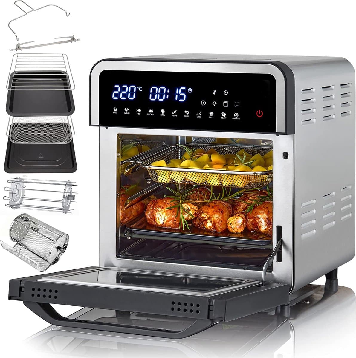 Heinrichs HFR 8209 - Air Fryer - Heteluchtfriteuse / oven 14 liter XXXL — afbeelding 1