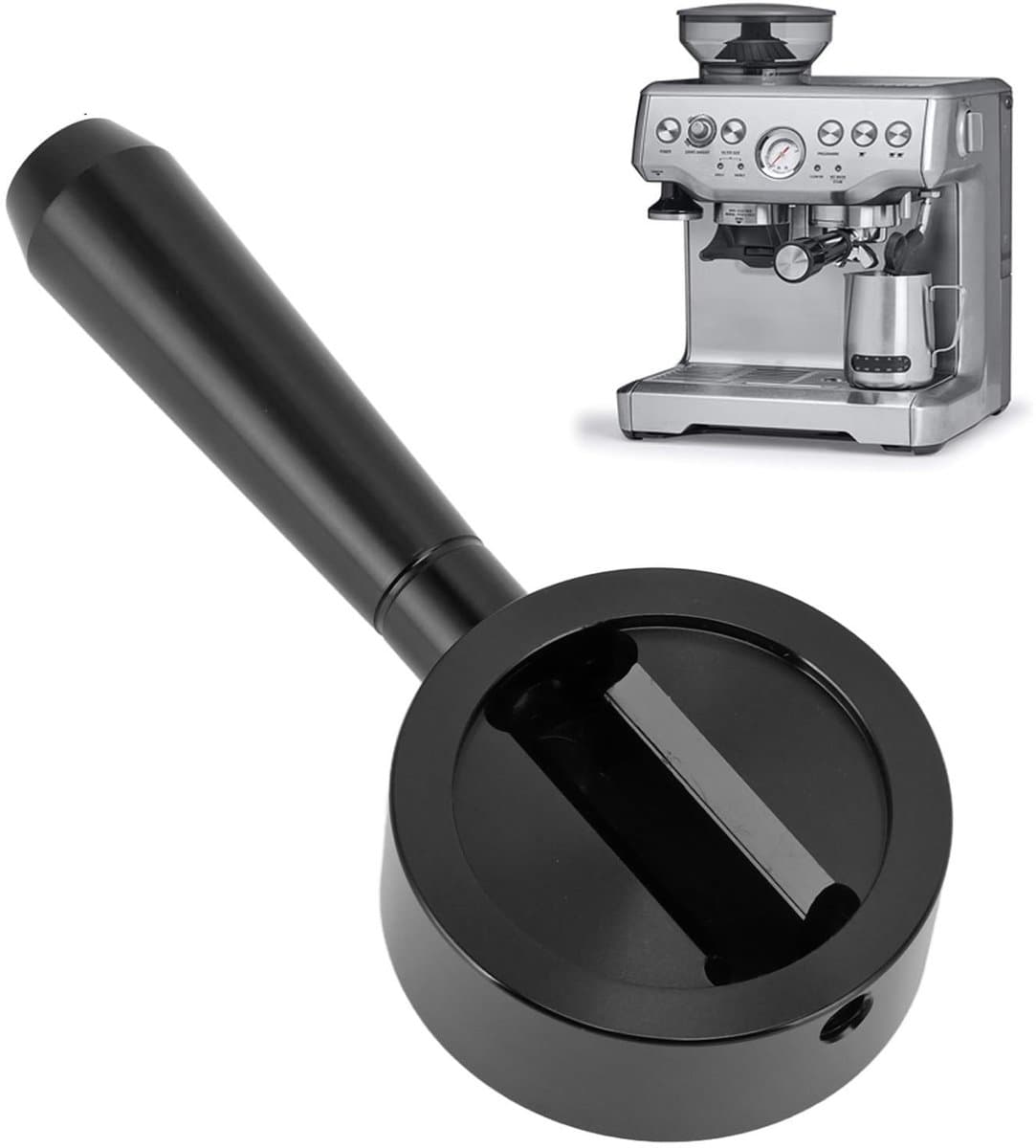 Cosensi- Stoomhendel Aluminiumlegering - Vervangende Stoomgreep - Koffiemachine Accessoire - Geschikt voor Sage BES870/875/876 - Duurzaam - Glanzend Oppervlak — afbeelding 1