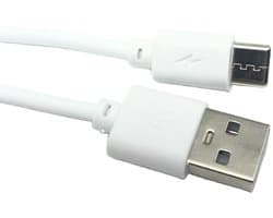 USB-C Oplaadkabel - Datakabel - Externe Harde Schijf - Snelle Gegevensoverdracht - 1 meter - Wit