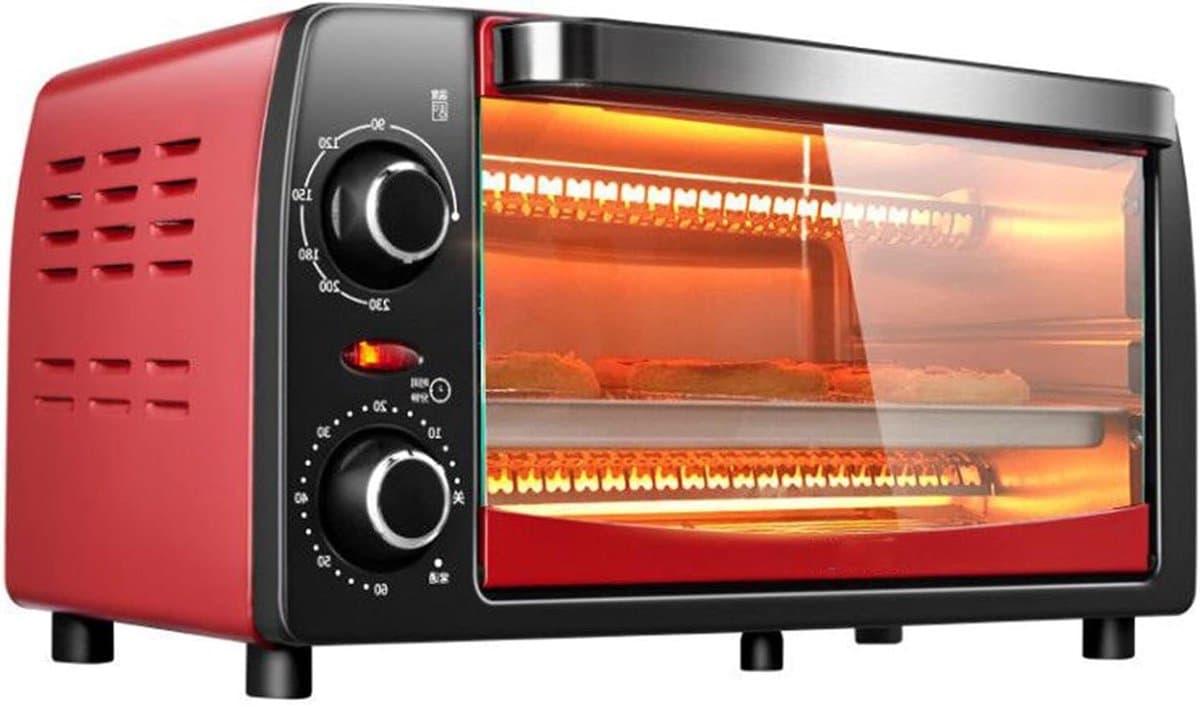 Mini Oven - Kleine Oven Elektrisch - Veelzijdig Koken - Energiebesparend - 12L - Zilver — afbeelding 1