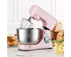 Elektrische Keukenmixer - Keukenrobot Multifunctioneel - Bakken en Koken - 10 Snelheden Instelbaar - 45 Liter Kom - Multicolor