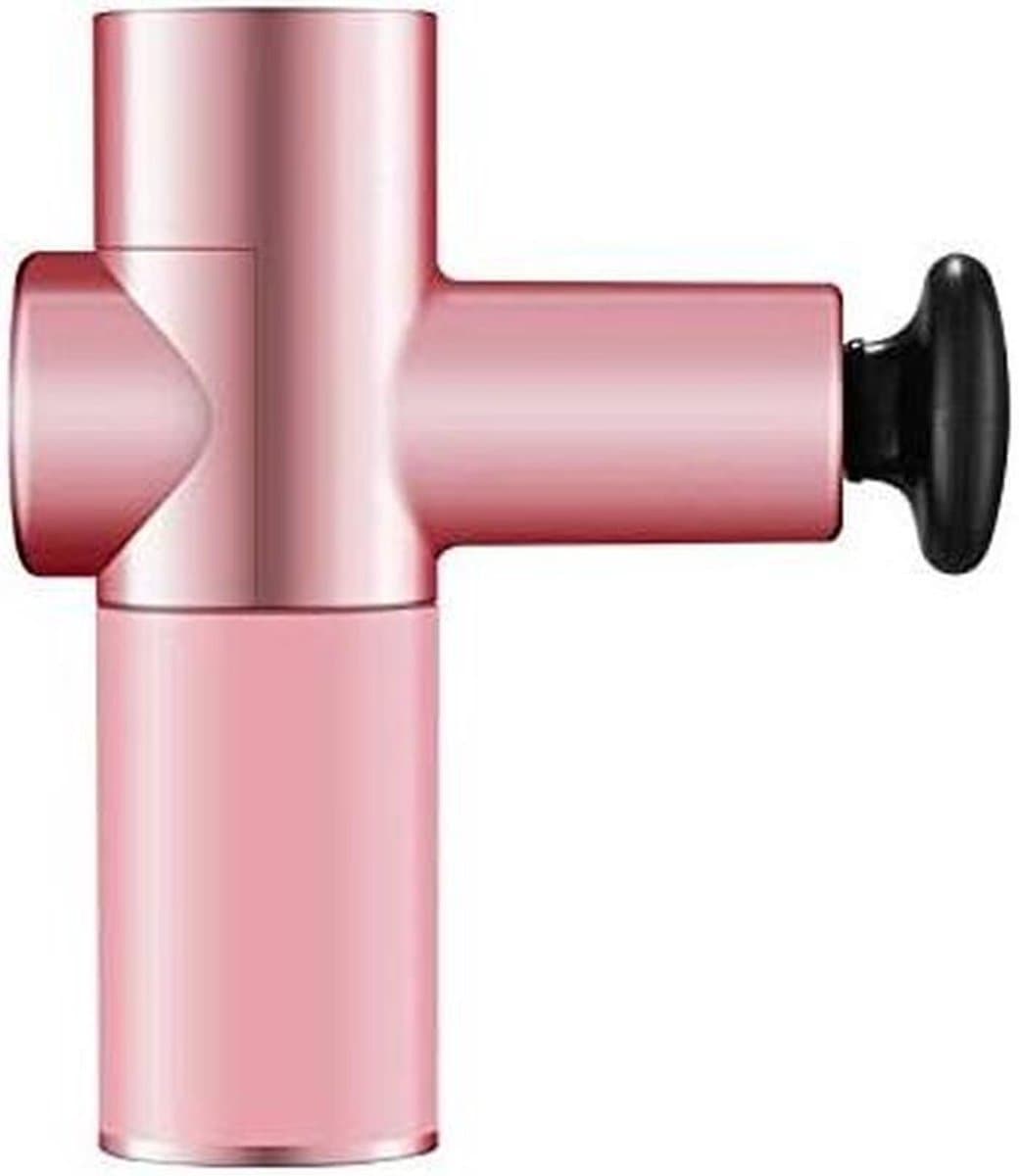 Massagepistool Mini - Handmassageapparaat Elektrisch - Spierherstel Ontspanning - 4 Snelheden 4 Koppen - 400g 157mm - Zwart — afbeelding 1